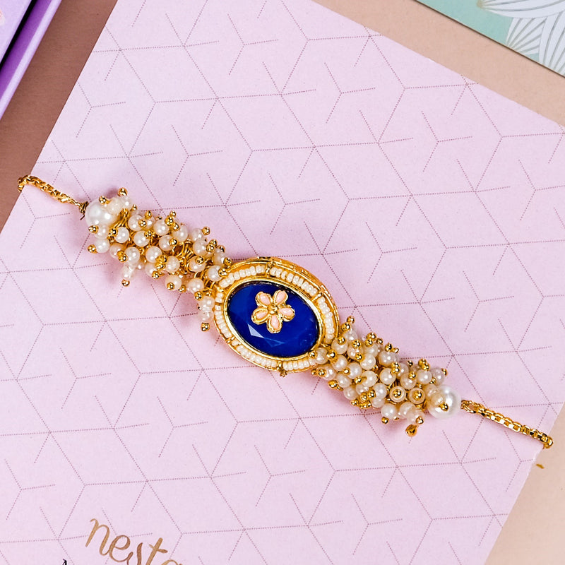 Soulful Blue Rakhi Set for Brothers and Sisters