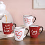 Soulmate Love Quotes Ceramic Mug Set Of 4
