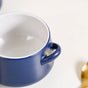 Set Of 2 Amara Ceramic Soup Bowl Navy 450ml