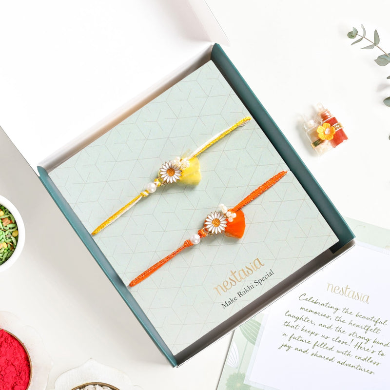 Special Festive Rakhi Gift Hamper Set Of 4 With Box And Card