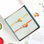 Special Festive Rakhi Gift Hamper Set Of 4 With Box And Card