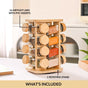 Spice Containers With Rotating Stand Set Of 17 120ml