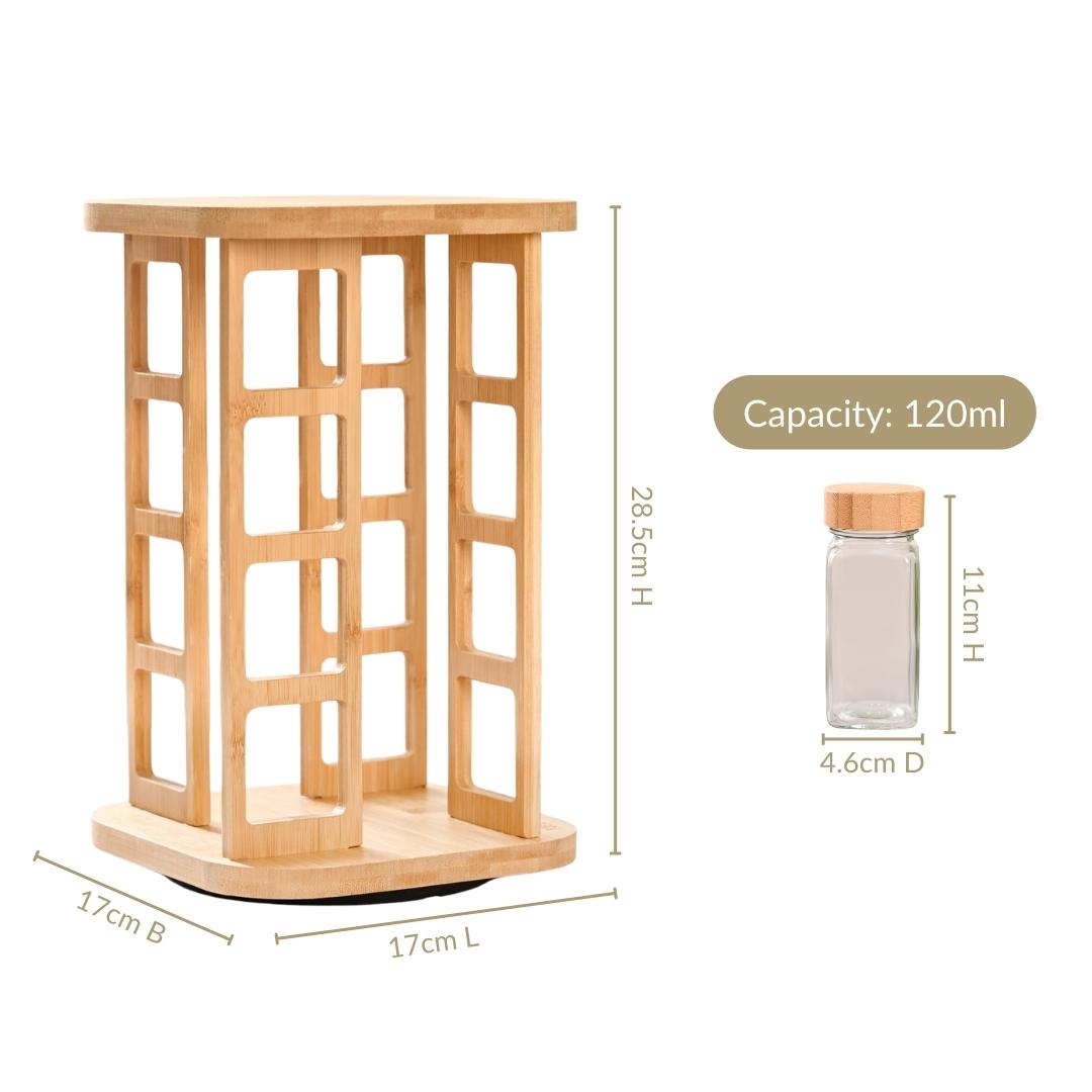Spice Containers With Rotating Stand Set Of 17 120ml Online - Premium ...