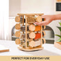 Spice Containers With Rotating Stand Set Of 17 120ml