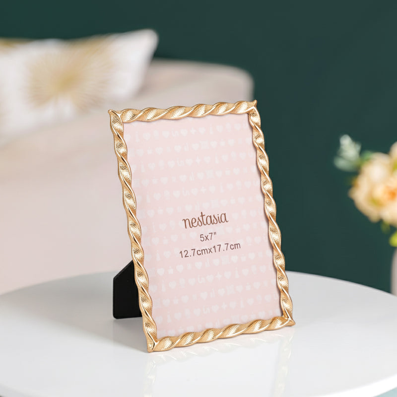 Spiral Gold Photo Frame Large
