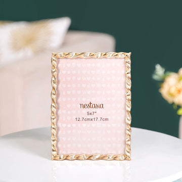 Spiral Gold Photo Frame Large