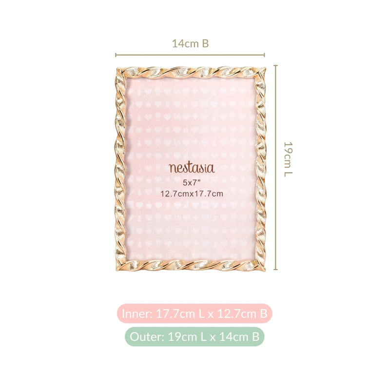 Spiral Gold Photo Frame Large