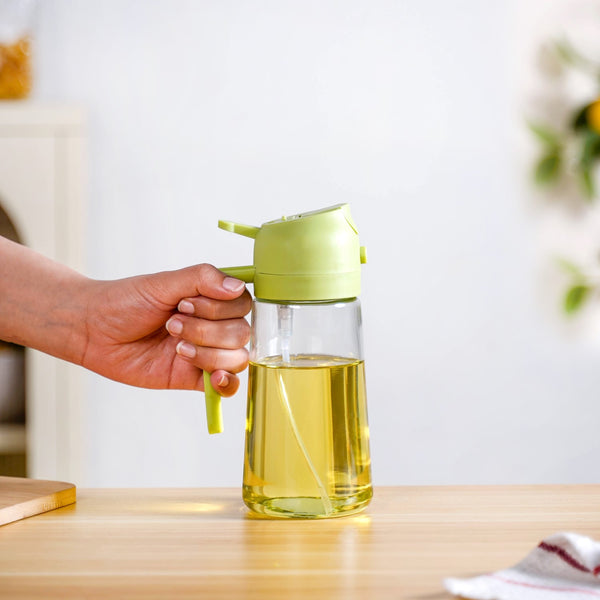 Spray And Pour Oil Dispenser Bottle Green 470ml