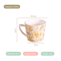 Spring Awakening Ceramic Tea Cup Set of 6 150ml