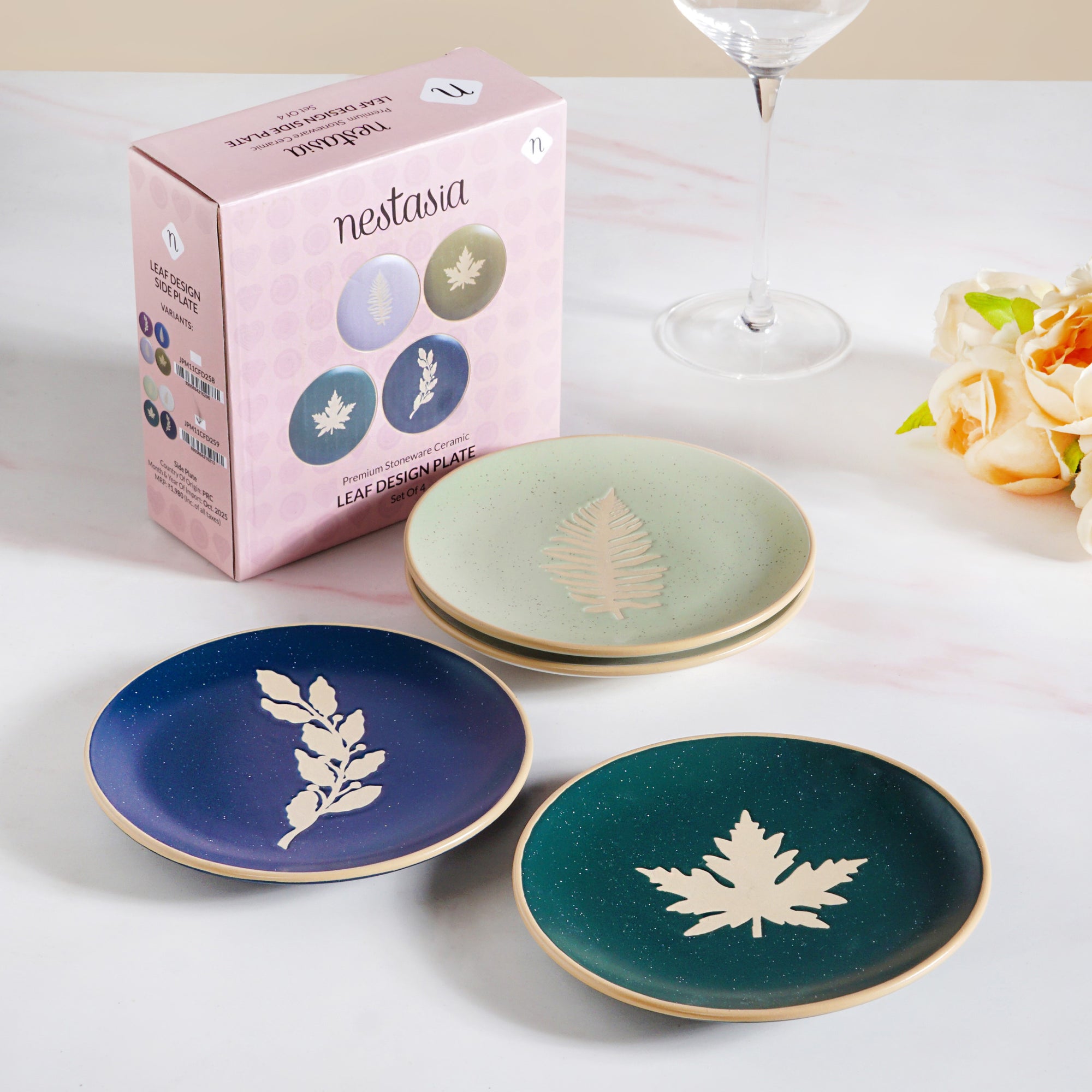 Spring Leaf Small Plates Set Of 4 15cm Online - Premium Small Plate ...