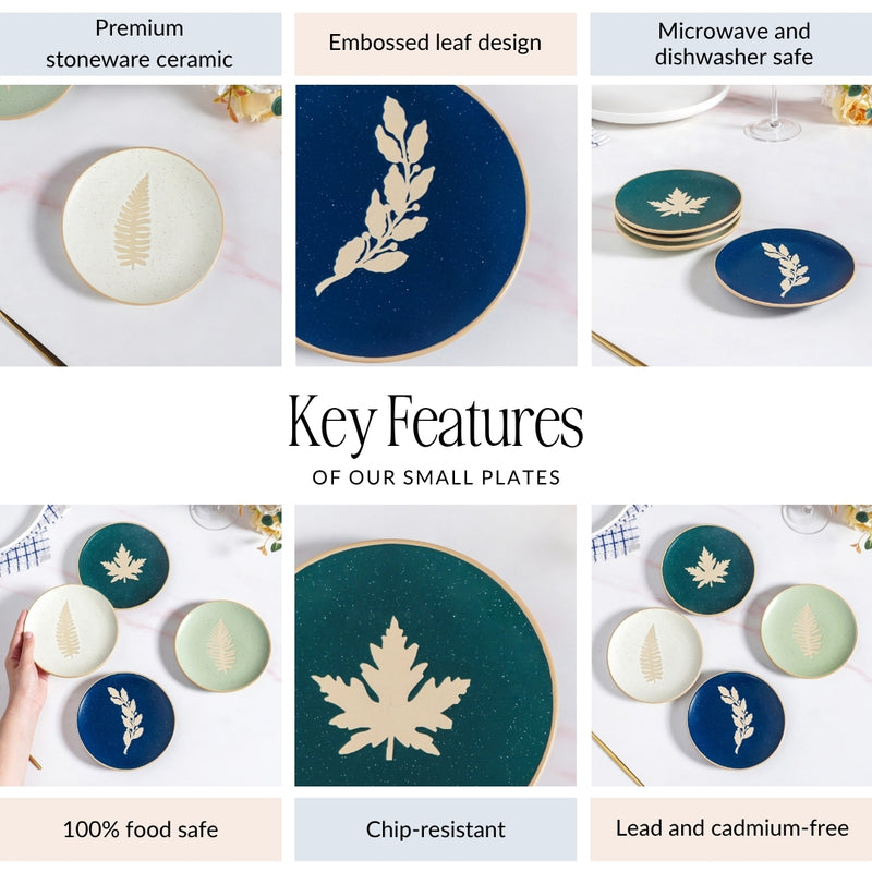 Spring Leaf Side Plates Set Of 4