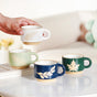 Spring Leaf Stackable Ceramic Cup Set Of 4 145ml