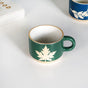 Spring Leaf Stackable Ceramic Cup Set Of 4 145ml