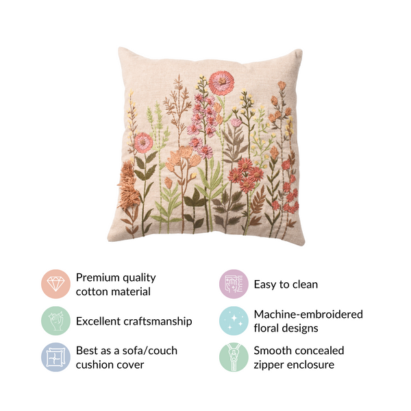 Springtime Cushion Cover 16x16 Inch