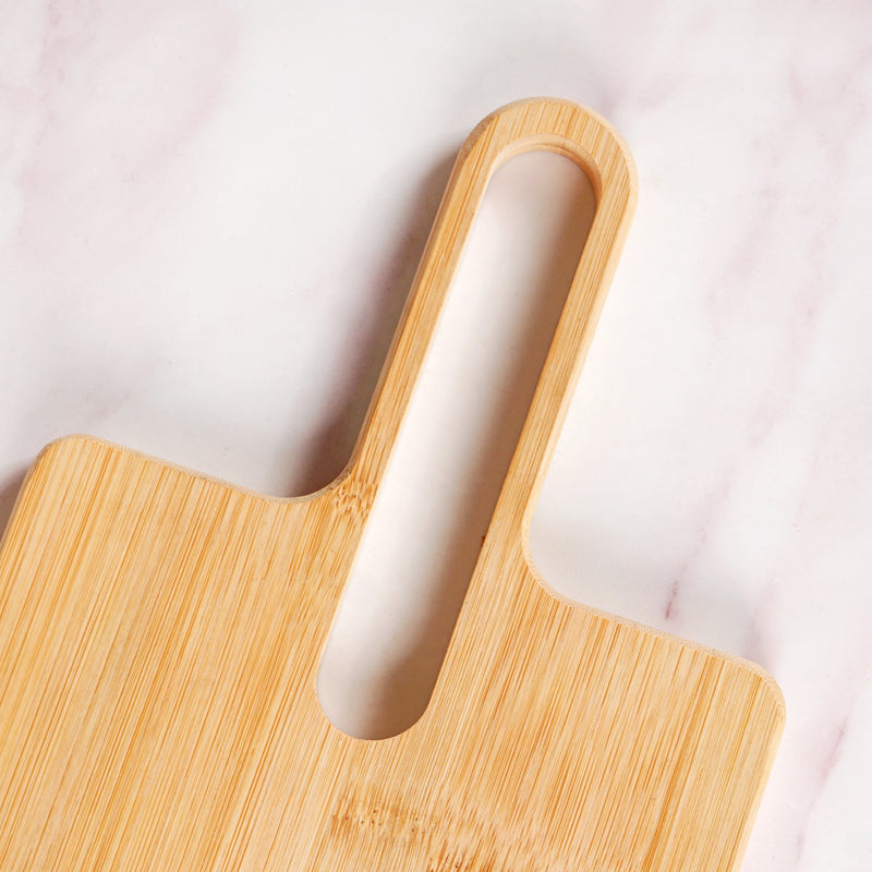 Square Bamboo Platter Board With Handle