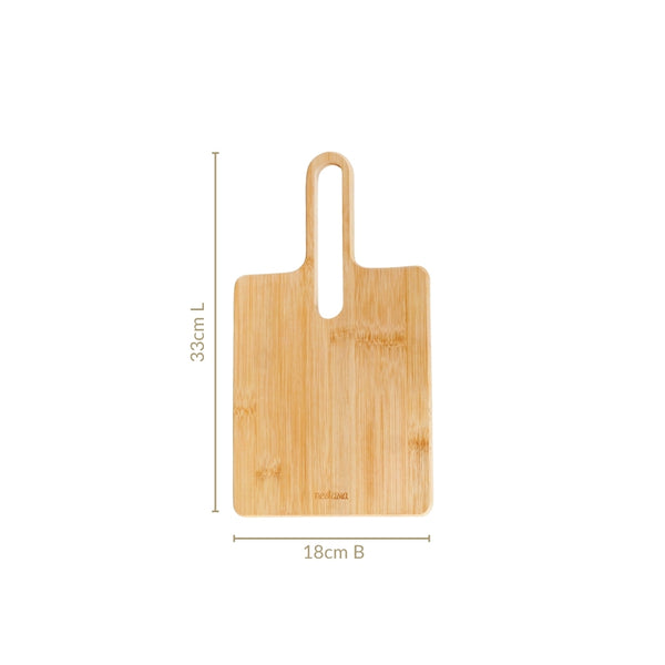 Mod Bamboo Platter With Handle 13 Inch
