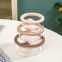 Stackable Nude Ombre Round Food Storage Container With Air Vent Lid Set Of 3 400ml 620ml 950ml