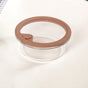 Stackable Nude Ombre Round Food Storage Container With Air Vent Lid Set Of 3 400ml 620ml 950ml