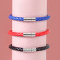 Braided Solid Colour Bracelet Set Of 3