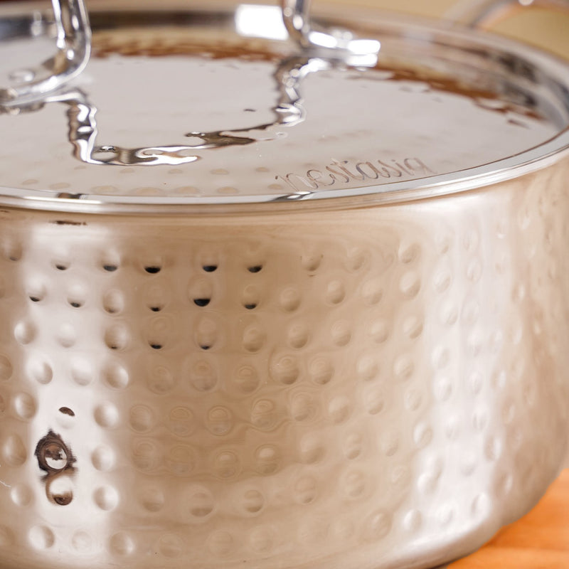 Stainless Steel Casserole Cooking Pot Tri-Ply With Lid 3000ml