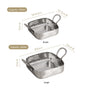 Stainless Steel Deep Serving Pan Set Of 2