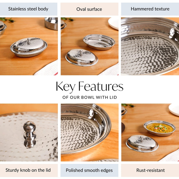 Stainless Steel Retro Serveware For Curries 350ml