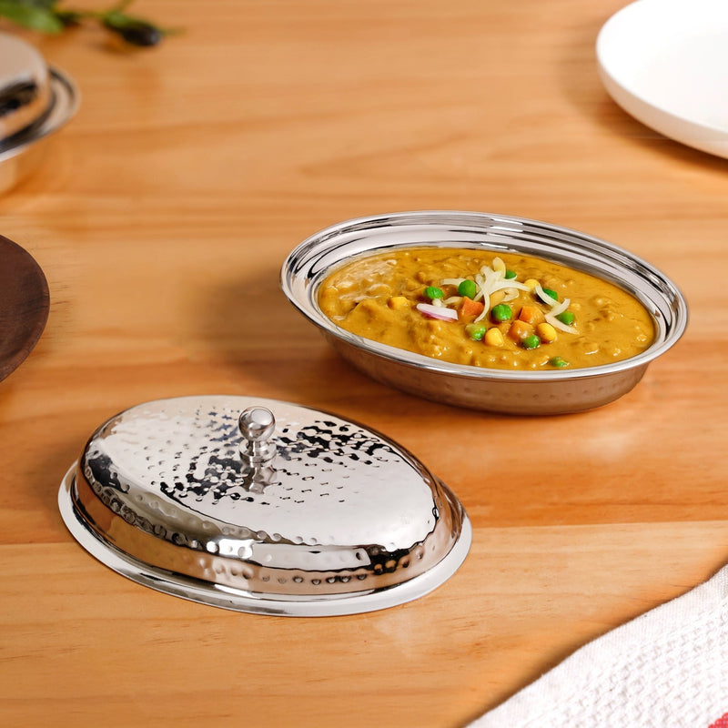 Stainless Steel Serware For Indian Curry Dish