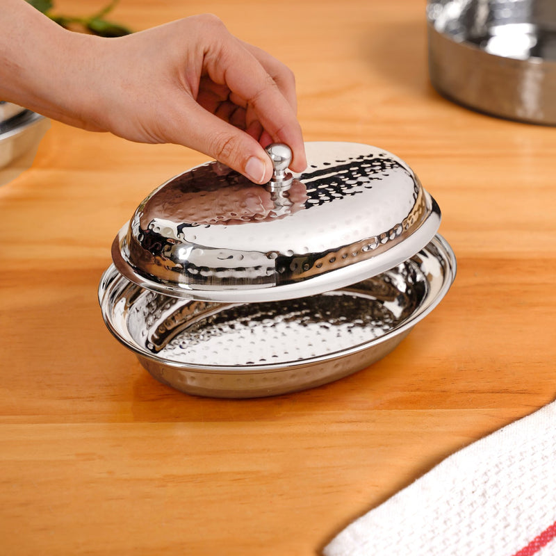 Stainless Steel Serware For Indian Curry Dish