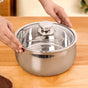 Stainless Steel Insulated Casserole With Glass Lid 2000ml