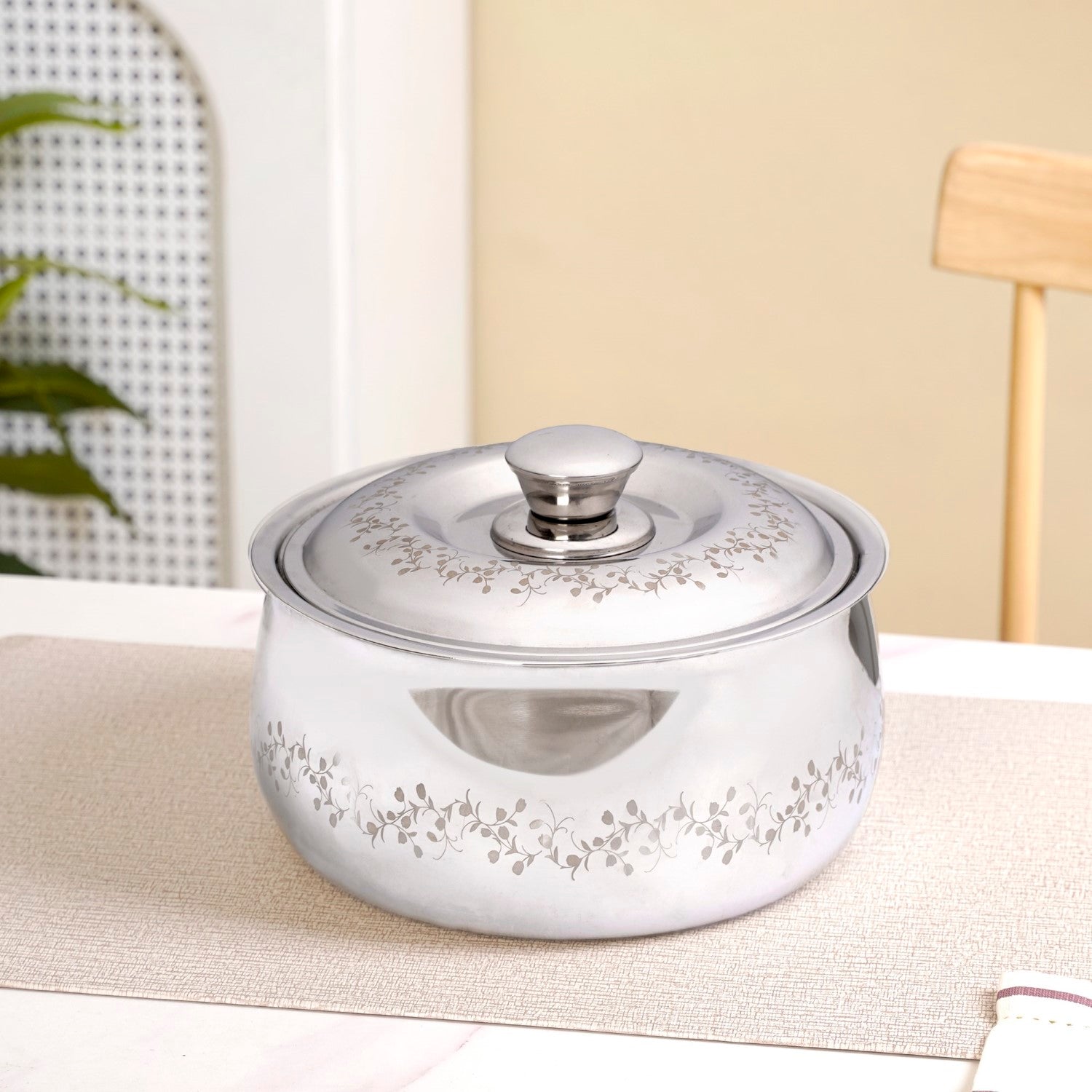 Stainless Steel Curry Serving Casserole 2000ml