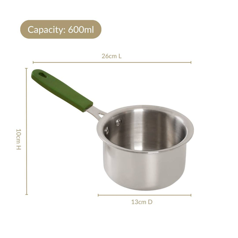 Pico Stainless Steel Triply Mini Saucepan 600ml