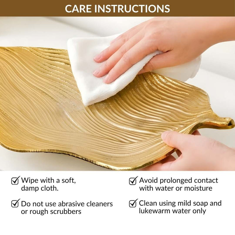 Statement Gold Leaf Table Decorative Tray