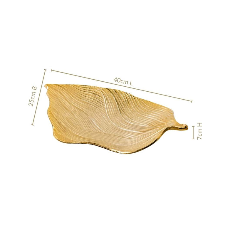 Statement Gold Leaf Table Decorative Tray