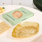 Statement Leaf Embossed Large Table Decorative Tray