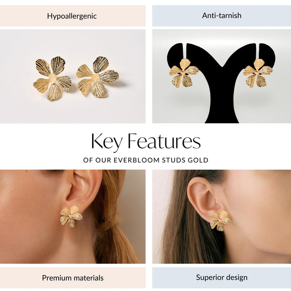 Everbloom Studs Gold