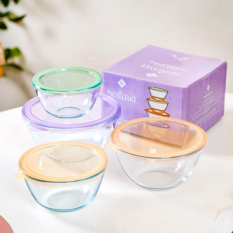 Set Of 4 Food Storage Containers With Nested Design