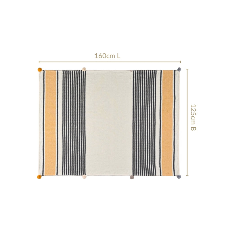 Stripe Story Pure Cotton Throw