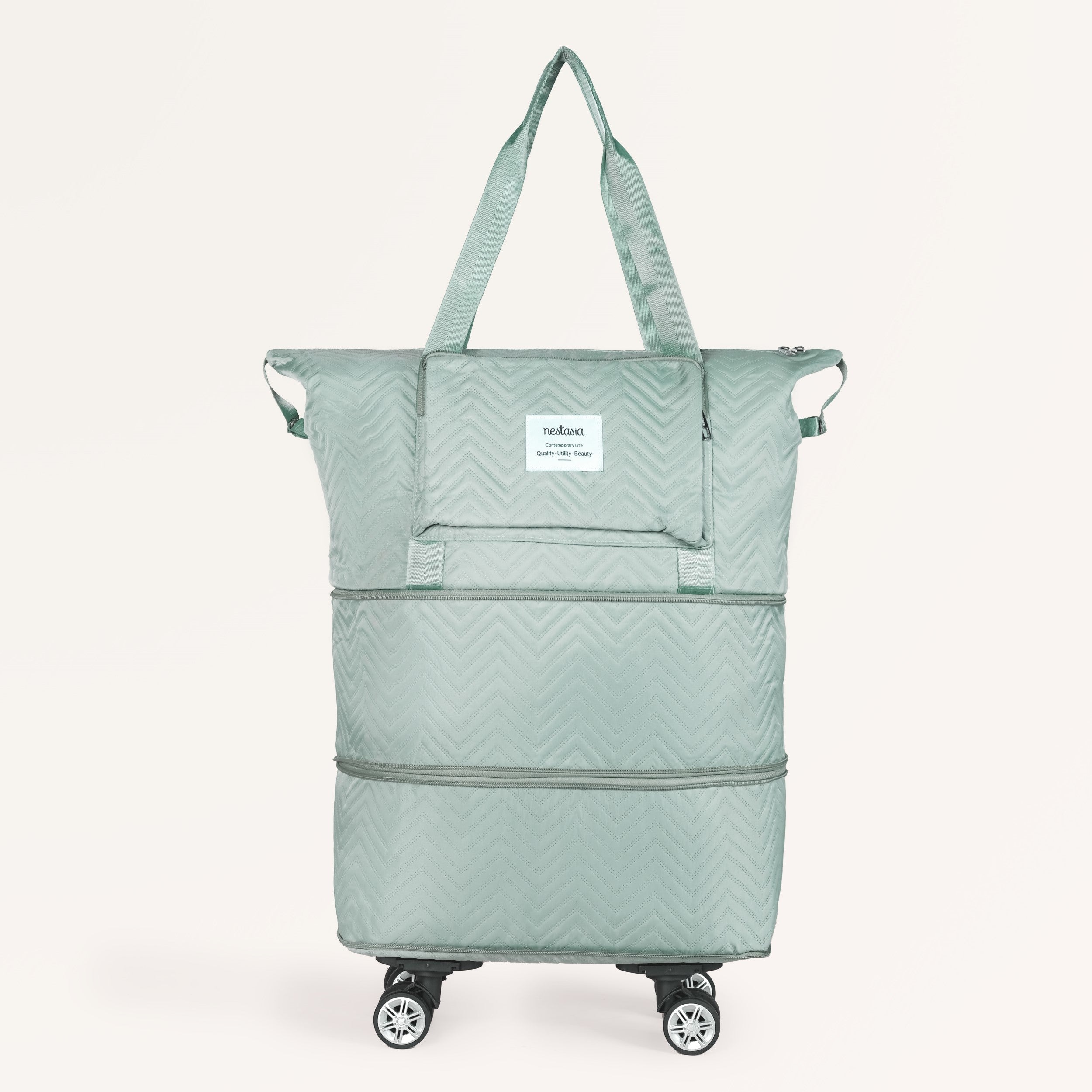 Movo Double Expandable Travel Bag With Detachable Wheels