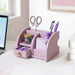 Desk Organiser With Drawer Soft Lavender