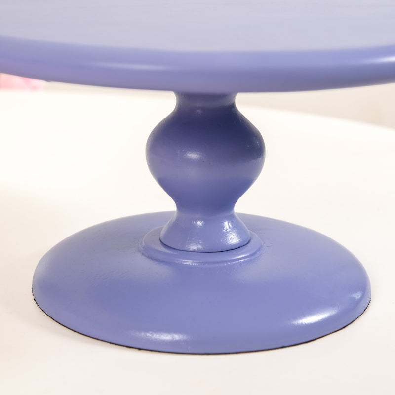 Sugar Pop Cake Stand Set Of 2 In Purple And Baby Blue