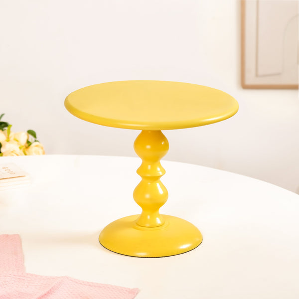 Sugar Pop Round Cake Stand Set Of 2 Pink And Yellow