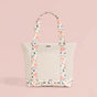 Summer Meadow Large Canvas Zipper Tote Bag