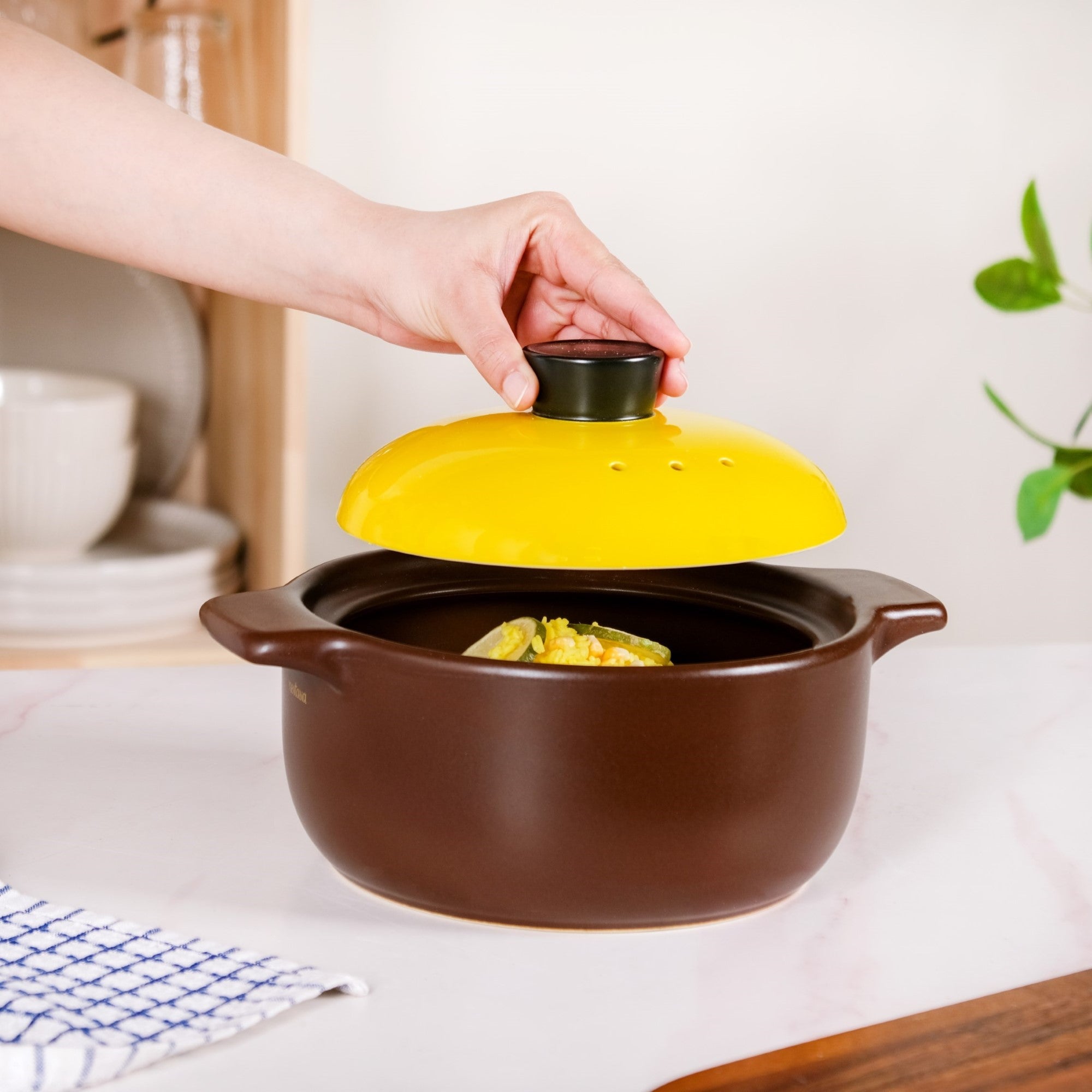 Limonelle Flame Safe Ceramic Cooking Pot 1600ml Online - Premium