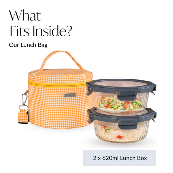 Sunbeam Gingham Insulated Lunch Bag