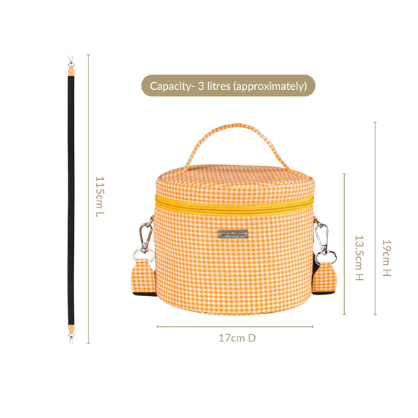Sunbeam Gingham Insulated Lunch Bag