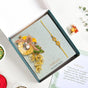 Sunlit Amber Petal Rakhi Lumba Set