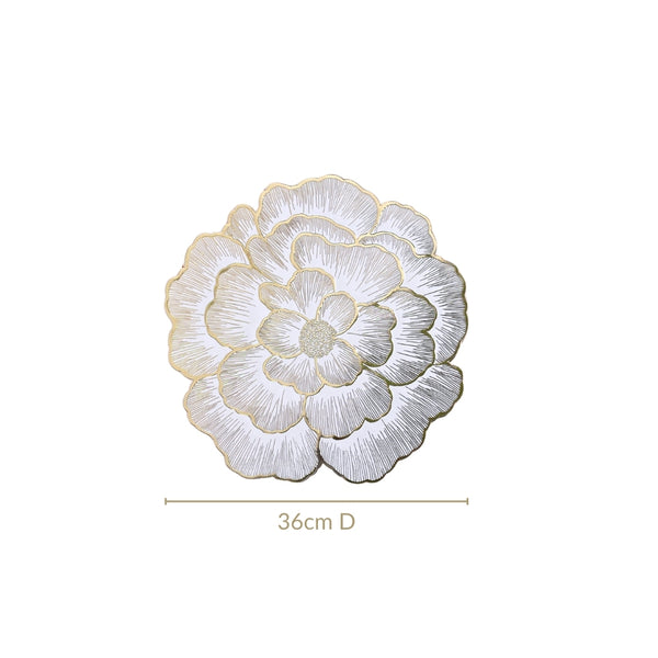 Gold Sunlit Petals Table Mat Set Of 6