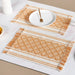 Sunloom Textured Placemat With Fringes Set Of 6