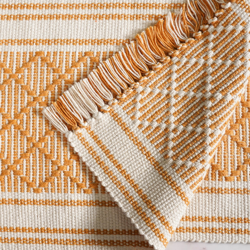 Sunloom Textured Placemat With Fringes Set Of 6
