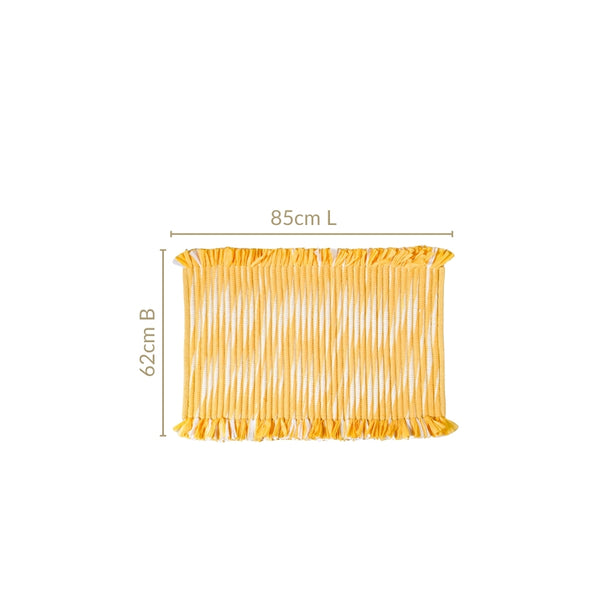 Sunny Yellow Anti Slip Cotton Floor Mat 85x62cm